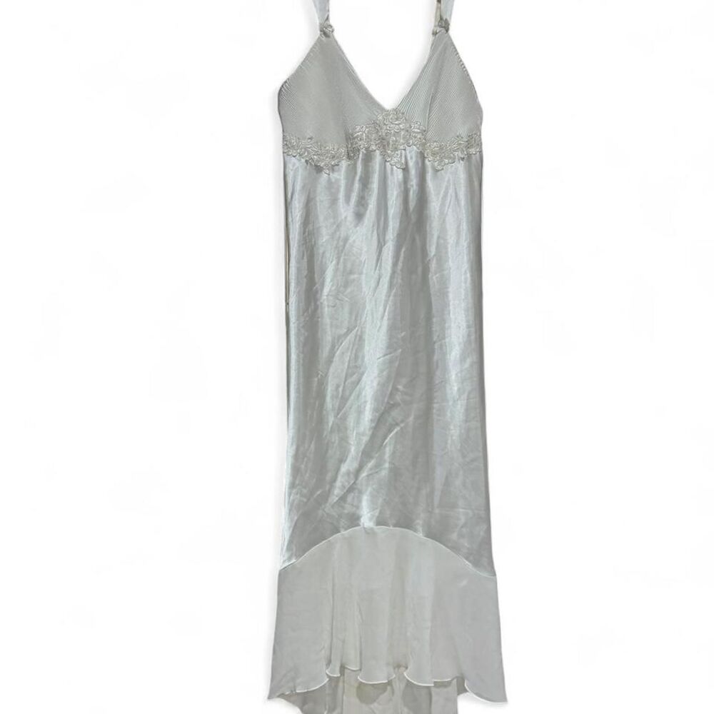 True Vintage Linea Donatella White Lace Nightgown Maxi Dress - Picture 1 of 8